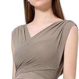 fizzoqi Women's Mesh Two Piece Sports Top Vest Fitness Bra V Neck Comfortable Fabric Top-picture-51