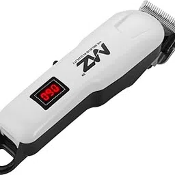 MZ Professional Hair Trimmer, LCD Display, 5W Motor, 2000mAh Battery, 300 Min Runtime, 4 Length Settings, White Best In Saloon User-picture-52