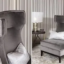 Set of 2 Velvet Dining Chairs, Cushion Seat Chair for Living Room Bedroom Restaurant, Modern Contemporary Upholstered with Polished Rosegold Solid Wooden Legs S27-picture-37