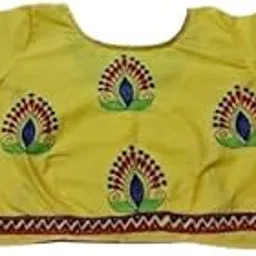 santiniketan hasta shilpo Kantha Stitch Readymade Blouse | Hand Embroidered Indian Ethnic Top | Women’s Traditional Cotton Blouse for Saree-picture-38