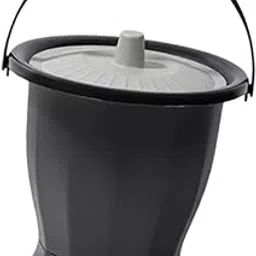 Enakshi® Spittoon Chamber Bucket with Lid Urine Bucket for Female Male Child Children Gray|Health & Beauty | Medical, Mobility & Disability | Daily Living Aids | Incontinence Aids-picture-13