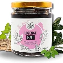 AMRUTAM Lozenge Malt | Ayurvedic Remedy with Tulsi, Vasa, Mulethi, Pushkarmool, and Tribhuvan Kirti Ras for Cough and Cold (200 GMS)-picture-30