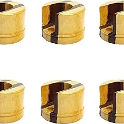 PARAS Luxury Wooden Solid Opaque Curtain Wall To Wall Rod Pocket Bracket, Solid Curtain Rod Holder Conceal For 25 Mm/Rod 1 Inch Pack Of 6 Pc-image-4