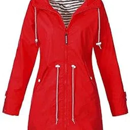 secret desire Hoodie Soft Woman Jacket Waterproof Rain Coat Outdoor Outwear Red S Raincourt|Rain Coat|Rain Coat Cum Sweater|Wild Craft Rain Coat|Rain Coat For Rider-picture-21