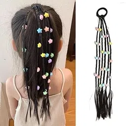 ROCXY Colorful & Cute Shape Braid Rope Hair Accessories for Girl & Women (Star-1)-picture-11