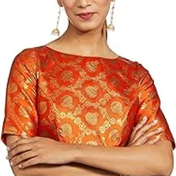 tinsie Women Silk 3/4 Sleeve Choli-picture-31