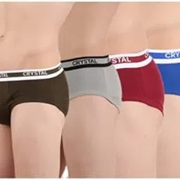 crystal Men's Underwear Super Combed Cotton Rib Solid Brief with Super Soft Waistband | Assorted (Multipack)-picture-52