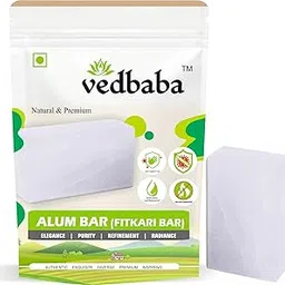 Ved Baba Shaving Alum Bar - 100g (PACK OF 2) | Alum Block | Fitkari Stone Bar | Phitkari Alum Stone For Face, Underarms, Skin Tightening, After Shaving, Water Purification-picture-14