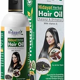Hidayat Herbal Hair Oil with Kalonji & Shikakai, Vitamin E, Anti-Dandruff 110ml | Pack Of 2 (110ml*2)-picture-19