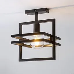 Modern Pendant Light Hanging Ceiling Fixture Lamp for Living Room for Dining Room - Black (Bulb Not Included)-image-44