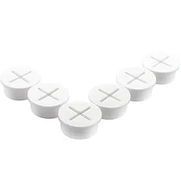 keenkee 6 PCS Flexible Silicone Cable Cord Grommet 1 Inch White Grommets in Desk, Table, and Other Furnitures for Hole Cover, Cable Management, Wire Organizer, Cable Pass Through-image-60