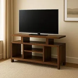OJAS CRAFTS Solid Sheesham Wood TV Cabinet for Living Room and Bedroom | Space Free Standing Media Entertainment Unit with Open Shelf Storage | Ideal for Dinning Room (Honey Finish)-image-14
