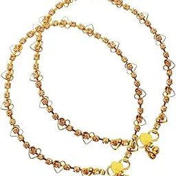 infinity Gold plated studed Daimond with heart shape payal/Anklet for women and girls-picture-44