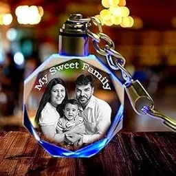 picture affairs production Personalized LED Keychain/Keyring, customized Photo Printed Crystal Keychain for Valentine Gift, Anniversary, Birthday, For Men and Women, Multicolor (Pack of 1)-picture-42