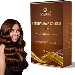 Samisha Natural Hair Colour out Chemical Brown Hair Colour|Ammonia Free Hair Colour Damage Free|Organic Hair Colour 6 Herbal Extracts 100% Grey Coverage & Long Lasting Herbal Hair Colour For Women's-picture-10