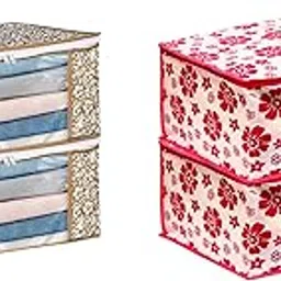 SHAPING FABRIC Garment Cover Non-Woven 90 GSM with Transparent Window & Double Metal Zipper – Pack of 4 | Dustproof Clothes Storage Bag for Sarees, Suits, Jackets, Shirts SBXLRL152493517524148524977-picture-56