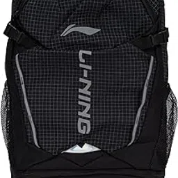 Li-Ning Gear Glide Backpack | Durable Polyester Construction | Cushioned Straps and Back Panel | Perfect for Gym, Work, and Everyday Activities (Black)-picture-18