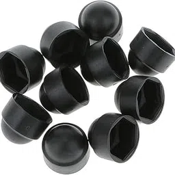 BNF 10pcs M8 14 * 15 Black Dome Bolt Nut Protection Caps Cover Hexagon Screws-image-2