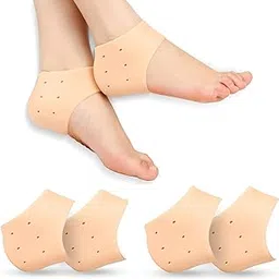 R4R Silicone Heel Protector,Cushion, Pads,Gel Cups for Plantar Fasciitis,Blister, Cracked Foot, Bone Spur Relief,Pain, Achilles Tendinitis for Men & Women-picture-32