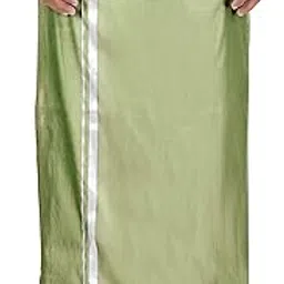 prakasam cotton Men's Asha Pattu (ART SILK) 8yard (3.60m) Colour Double Layer Dhoti-picture-50