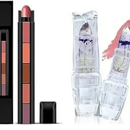 5-in-1 Nude Lipstick & Glossy Real Flower Lip Gloss | Hydrating, Moisturizing, Long-Lasting Nude Lip Color with Non-Sticky Gloss Shine & Real Dried Flowers SET OF 2-picture-44