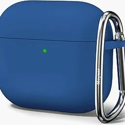Meyaar for Apple AirPods Pro 3 ​​​​​​​Case Cover with Keychain, Soft Skin Silicone Case Cover, Full Protective Case Cover Compatible with AirPods Pro (3rd Generation) Case 2025 (Neavy Blue)-picture-38