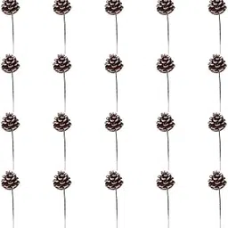 20Pcs 2 Inch Christmas Cute Natural Simulated Pine Cones Snow Tipped with Green Wired Pick for Tree Decoration Ornament Crafts-picture-28