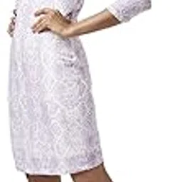 annabelle by pantaloons Women's Shift Polyester Classic Knee-Length Dress-picture-22