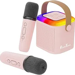 PunnkFunnk JollyBeats Wireless Mini Karaoke Speaker with Dual Mic RGB Lights & Voice Effects 10W Powerful Sound Bluetooth 5.3 10H Playtime Multi-Play Modes Type-C Fast Charging(Pink)-picture-19