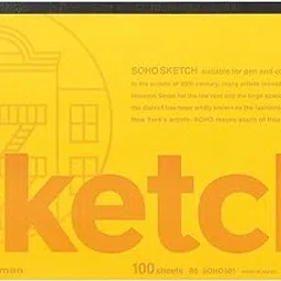 Maruman SOHO Sketchpad, B5, Tenori Binding, Thin Paper (96.5 GSM), 100 Sheets / 200 Pages, Made in Japan (SOHO501) (B5)-picture-31