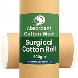 Shiv Cotton 900 Net Wight Gm Surgical Cotton Roll | 100% Pure Absorbent Cotton Wool for Medical, Baby Care & First Aid | Soft & Hygienic | Non-Sterile (900G)-picture-30