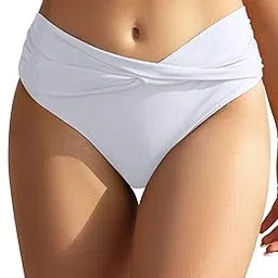 shekini Women's Ruffle Push Up Bikini High Waisted Bottoms Two Piece Swimsuits-picture-47