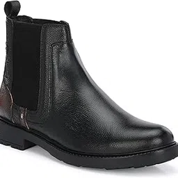 galex Men's Genuine Leather Chelsea Boots | Stylish & Comfortable Ankle Boots-picture-50