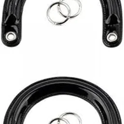 Enakshi® 3x2Pcs U Shaped Purse Handles DIY Bag Strap with Metal Buckles Handbag Handles Black Silver Buckle|Clothing, Shoes & Accessories | Womens Handbags & Bags | Handbag Accessories-image-37