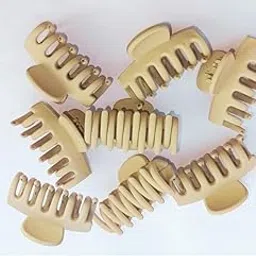 MARMORIS ECOM Set of 4 Comb Shape Hair Dressing Claw Matte Finish Hair Clutchers for Women & Girls | Strong Hold Clamps for Thick Thin Hair | Matte Nonslip Jaw Clips | Korean Hair Accessories | Ponytail Holder-picture-13