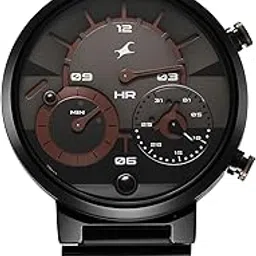 Fastrack Gambit Micromotor Quartz Multifunction Grey Dial Black Stainless Steel Strap Watch for Guys - NT3309NM01-picture-22