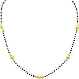 Gold Plated Tanmaniya Short Mangalsutra For Women-image-26