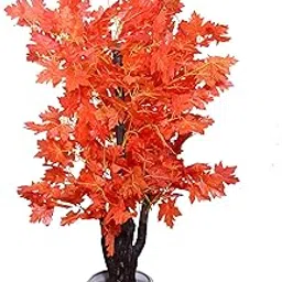 Kaykon Artificial Red Maple Tree Without Vase For Home Decor - 4.65 Feet-picture-14