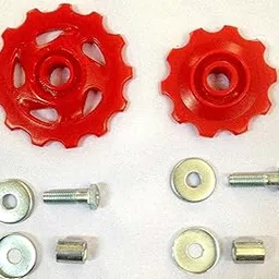 Schrodinger15 50002 Molded Plastic Bicycle Derailleur Gear Pulley Wheels (13T & 10T, Multicolour) - 2pcs-picture-33