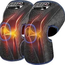CINCOM Knee Massager with Heat, Air Compression Leg Knee Brace Wrap for Arthritis and Pain Relief Knee Eletric Heating Pad for Swelling, Injury and Joint Recovery (A Pair)-picture-27
