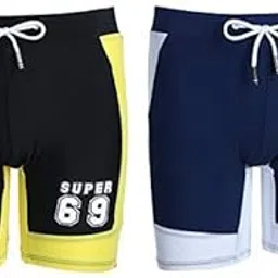 3nh Swimwear Boxer Briefs Sunga Beach Surf Short-Blue-Parent : Medium-picture-40