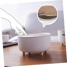 RELEMTRA Table Top Mini Trash Can, Creative Press Type Home Kitchen Bedroom Bedside With Lid Rubbish Bin, Office Desktop Paper Basket, Garbage Can, Kitchen Bathroom Bedroom Office Accessories-picture-24
