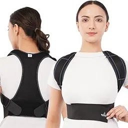 CUREWRAP Premium Posture Corrector Belt for Men & Women (Medium 34"-40") | Adjustable Back Support Brace for Spine, Shoulder, Neck & Upper Back Pain Relief | Breathable, Lightweight & Comfortable Design-picture-18