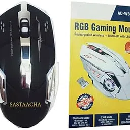 Sastaacha RGB Gaming Mouse with Rechargeable Wireless and Bluetooth with Led Backlit-picture-50