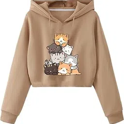 ericia Crop Hoodie Sweatshirt Women Cute Casual Trendy Stylish Latest White Lavender Black Pink Beige Brown Girl 399 499 Under-picture-26
