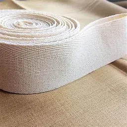 CANVASS® Cotton Twill Tape Ribbon Soft Natural Twill Tape Herringbone Dyeable Webbing Tape Sewing Twill Ribbon for DIY Craft Making & Chair Charpai and Bag Making (Beige, 1 Inch)-picture-68