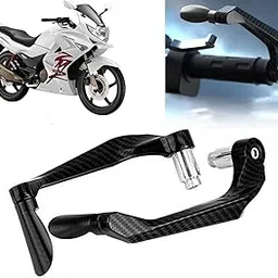AUTO PEARL 7/8" 22mm Motorcycle Handlebar Brake Clutch Levers Protector Guard Compatible with Karizma ZMR (Black)-picture-19