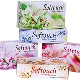 Softouch 2 Ply Face Tissue-100 Pulls Each Box (200 Sheets) Pack of 5-500-1000-image-8