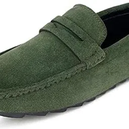 louis stitch Loafers Formal Shoes for Men | Damsire Underrobe Italian Suede Leather Moccasins | Slip-on Shoes for Business, Casual, Parties (LSITSUGR-)-picture-34