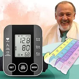 Aika Arm Blood Pressure Monitor (AK-S10) with Weekly Pill Organizer (MDB-101) for Reliable Health Monitoring and Medicine Management-picture-31